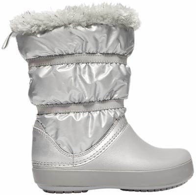 Girls Crocband Lodge Point Metallic Winter Boot 