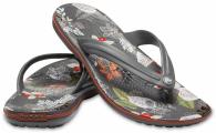 Crocband Botanical Print Flip Slate Grey / White