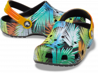 Classic Pool Party Clog Kids  Black / Multi