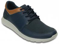 Mens Crocs Kinsale Lace-Up Navy / Light Grey