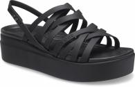 Crocs Brooklyn Strappy Low Wedge W 206751 Black
